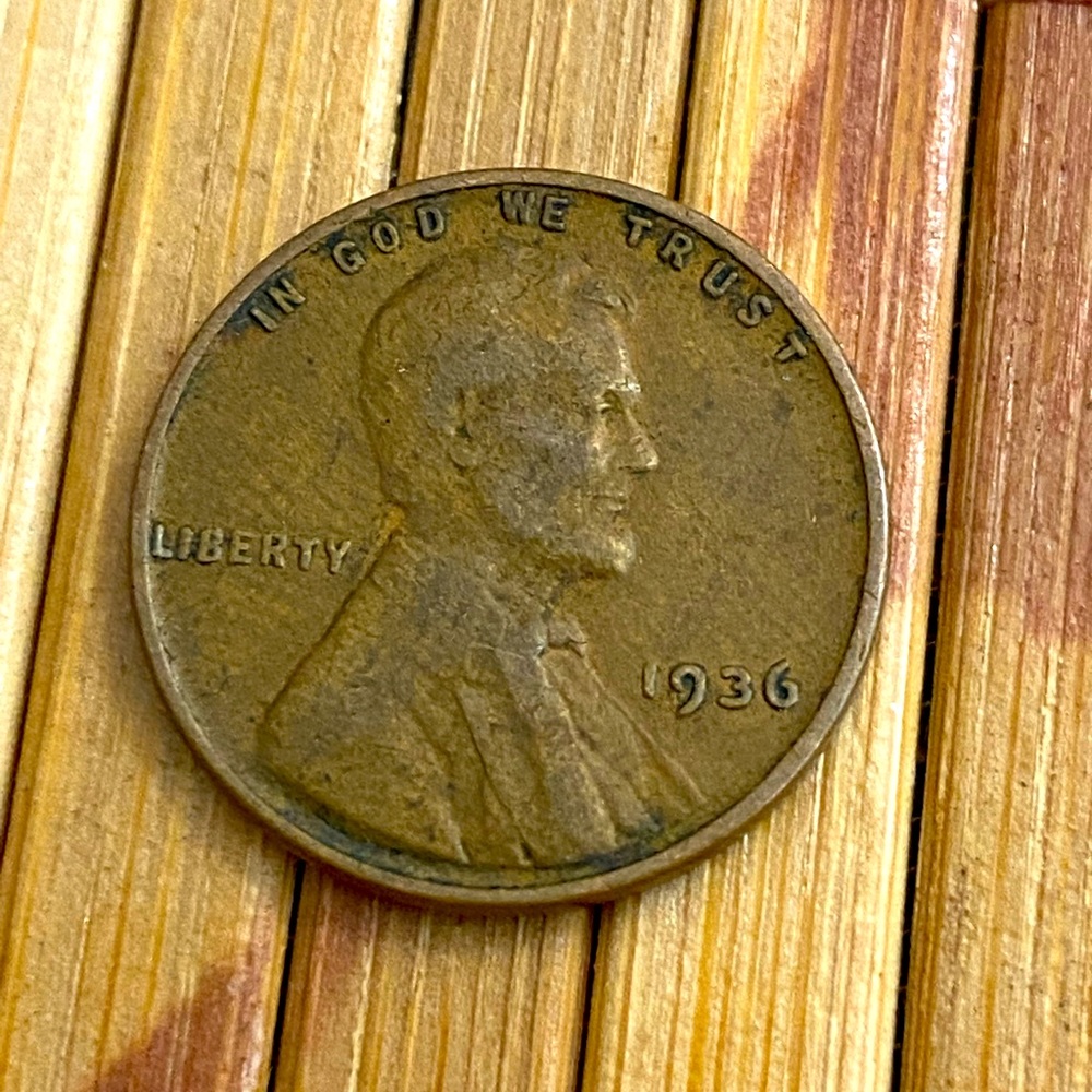 Vintage 1936 Wheat Penny USA